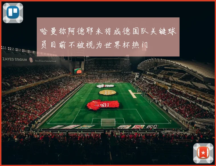 哈曼称阿德耶米将成德国队关键球员目前不被视为世界杯热门